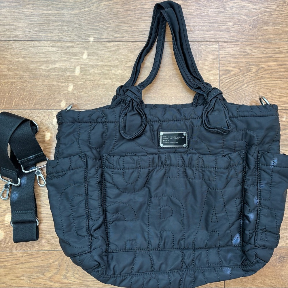 Marc Jacobs Black Quilted Tote Bag